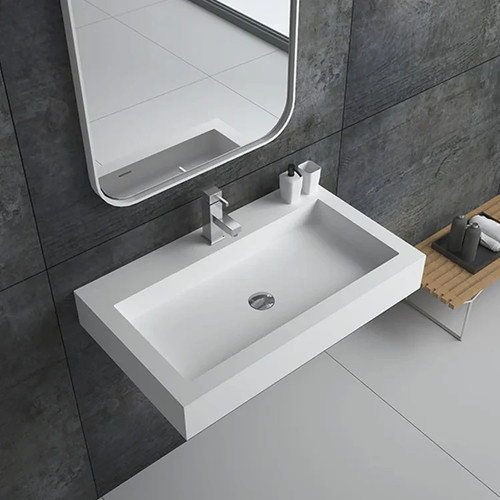 Wall hung bathroom basin sink - bathroom,