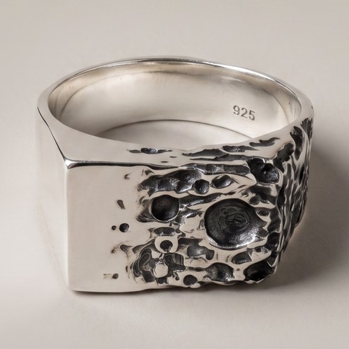 Solid sterling silver lunar - silver,
