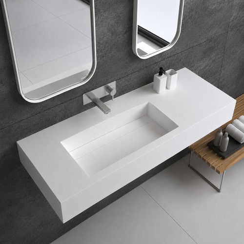 Wall hung bathroom basin sink - basin,
