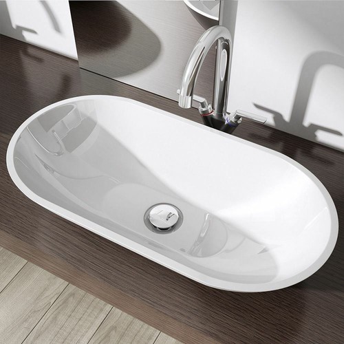 Modern oval stone resin wash - oval,